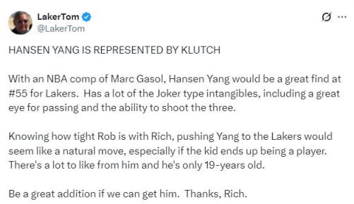 湖人2換1交易沃克：55號簽為籌碼，再3換1追趙四