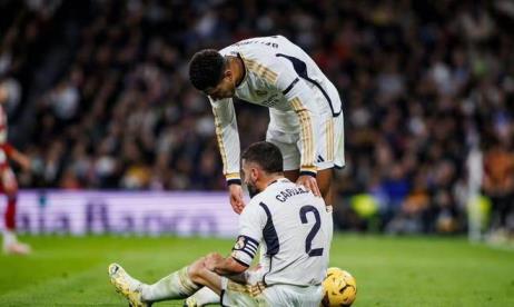 皇馬傷病問題嚴(yán)重：11個月72場賽事，57次受傷近兩倍于上賽賽季