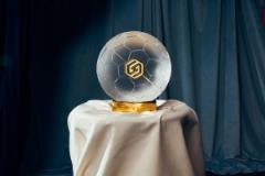 法甲創(chuàng)新公布射手王助攻王獎杯 可拼成足球造型