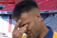 歐冠決賽前夕，勞塔羅淚灑賽場(chǎng)，回憶家人畫面令他動(dòng)容