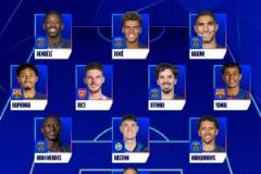 歐冠最佳陣容：登貝萊領(lǐng)銜巴黎7人入選，亞馬爾、拉菲、賴斯入選