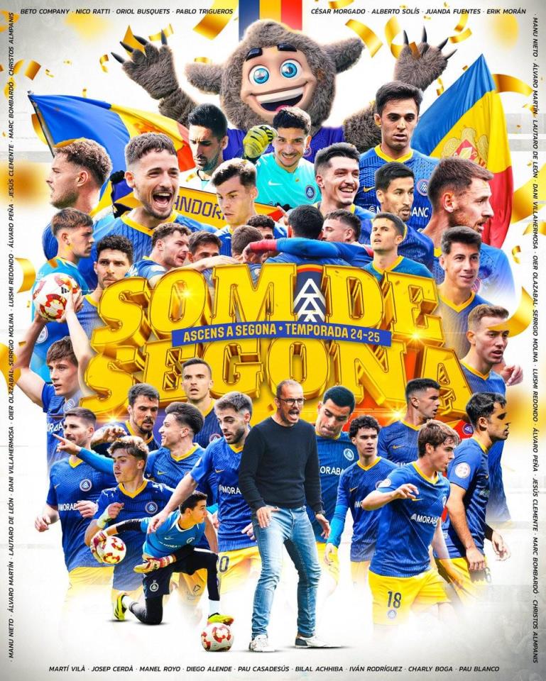 皮克助力FC安道爾升入西乙重返西班牙第二級別聯(lián)賽