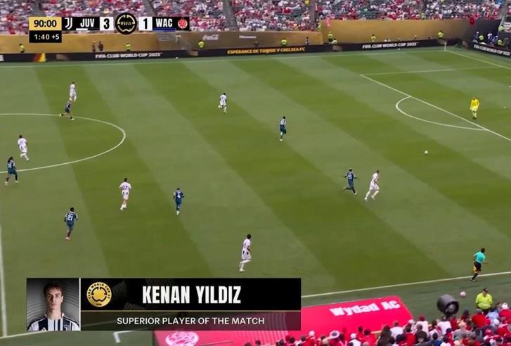 伊爾迪茲梅開(kāi)二度遭烏龍，當(dāng)選尤文vs維達(dá)德全場(chǎng)最佳