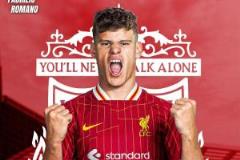 利物浦官方宣布簽下21歲左邊衛(wèi)科爾克茲，轉(zhuǎn)會費4000萬英鎊