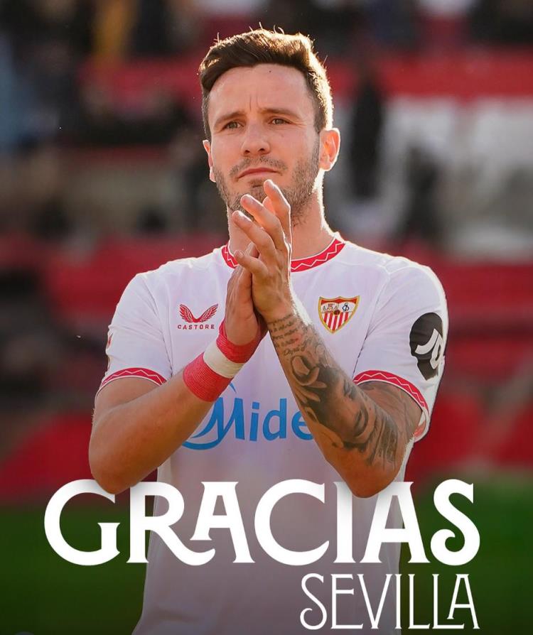 薩烏爾謝別塞維利亞：感恩全體成員，永記球隊(duì)精神