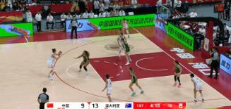 中國(guó)女籃首節(jié)末段突遭10-1轟擊，落后9分陷入被動(dòng)