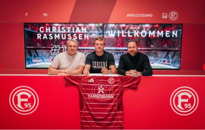 官方：阿賈克斯前鋒拉斯穆森加盟杜塞爾多夫，將身披10號球衣