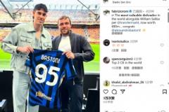 羅馬諾曬巴斯托尼合影：8000萬歐，世界身價(jià)并列最高后衛(wèi)