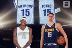 ESPN：掘金或?qū)⑼艘郯矕|尼與約基奇的15號球衣