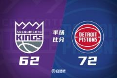 半場戰(zhàn)報：國王落后活塞10分 德羅贊22分拉文13分 活塞4人上雙