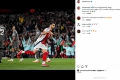 梅里諾社交媒體發(fā)布慶祝進(jìn)球照片：神奇的歐冠之夜，任務(wù)尚未結(jié)束