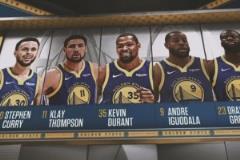 當(dāng)年勇火大戰(zhàn)還有哈登保羅杜蘭特克萊，現(xiàn)在只剩庫里和追夢了……