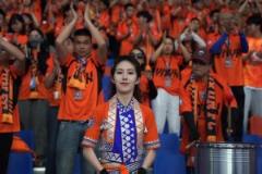 云南隊的鼓手女球迷是真漂亮有氣質(zhì)！