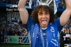 切爾西祝福大衛(wèi)-路易斯38歲生日快樂(lè)，球員為藍(lán)軍出戰(zhàn)248場(chǎng)獲6冠