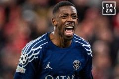 登貝萊33球12助攻！巴黎賽季45場(chǎng)參與45球