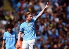 德布勞內(nèi)30歲后英超破門30球，曼城僅遜于圖雷和阿圭羅