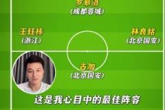 李毅點(diǎn)評(píng)中超6-10輪最佳陣容：林良銘領(lǐng)銜國安四人，劉殿座與王鈺棟入選