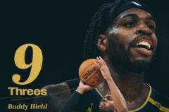 九記三分平搶七紀(jì)錄 勇士官方發(fā)布希爾德數(shù)據(jù)海報