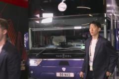 歐聯(lián)決賽無緣首發(fā)！孫興慜西裝革履帥氣抵達球場！