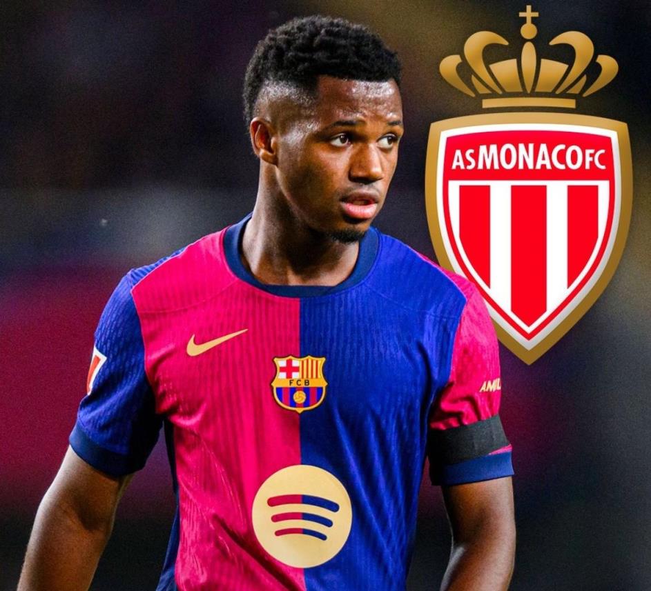 羅馬諾：摩納哥接近租借簽下法蒂，包含買斷選項和二次轉(zhuǎn)會分成