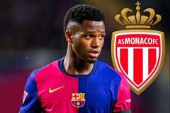 羅馬諾：摩納哥接近簽下法蒂，租借+買斷條款，巴薩或獲二轉(zhuǎn)分成