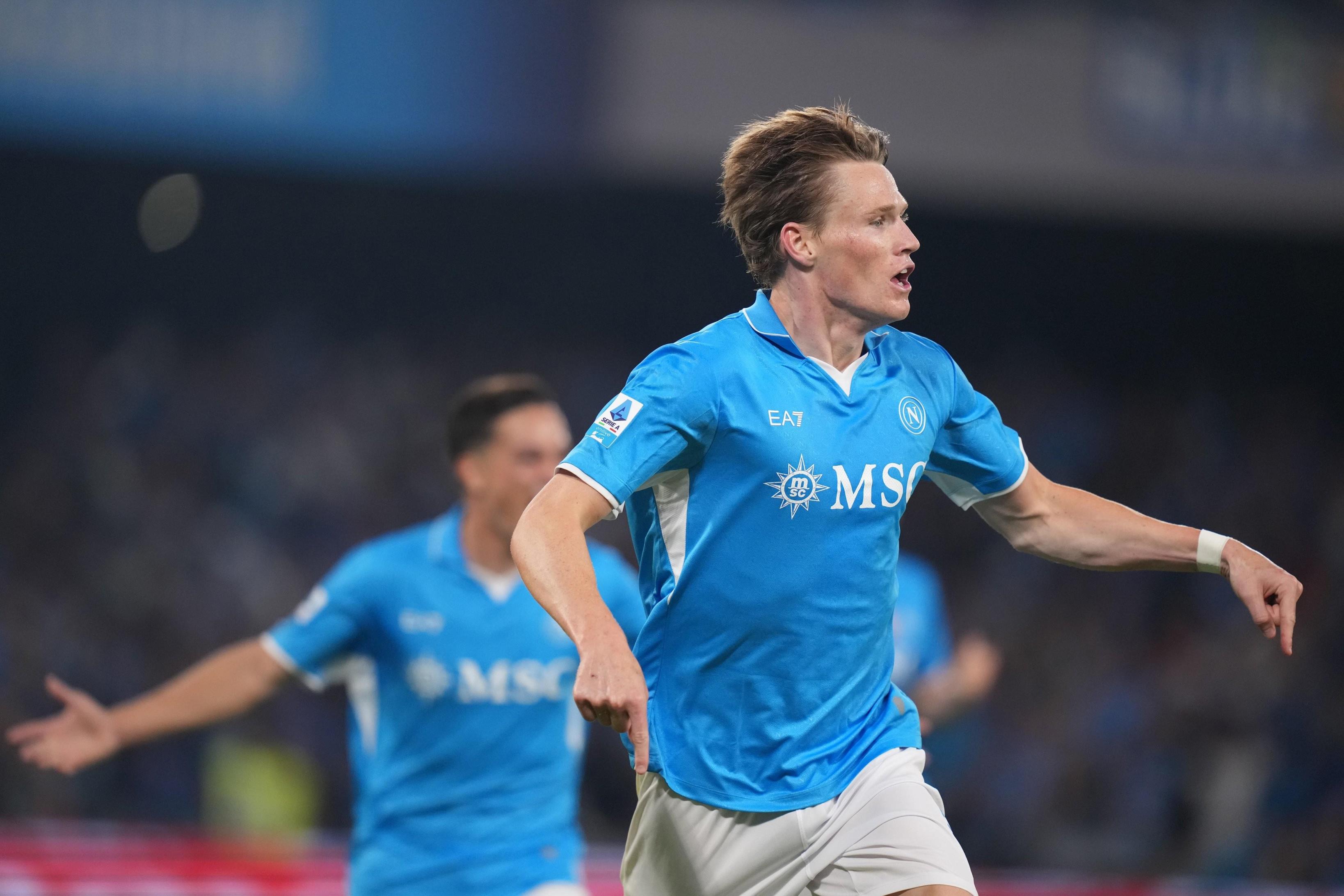 麥克托米奈意甲本賽季8次首開記錄居中場(chǎng)球員首位