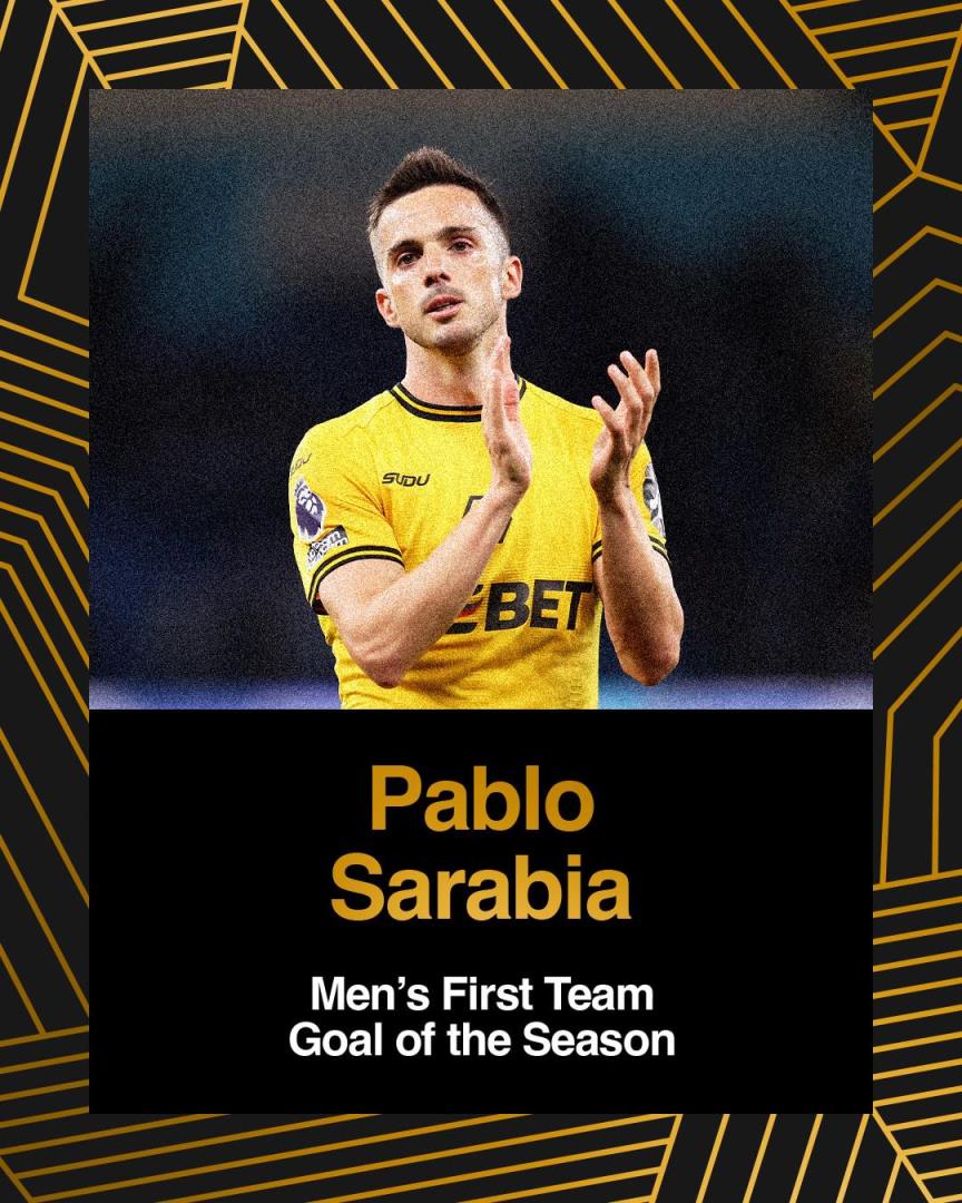 狼隊官方公布：薩拉維亞對陣曼聯(lián)的任意球榮膺賽季最佳進(jìn)球