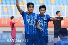 青島紅獅1-0南通支云，葉道馳閃耀全場